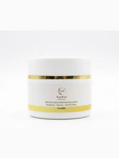 Natural Face Moisturizing Cream for Dry Skin (Rich Formula)